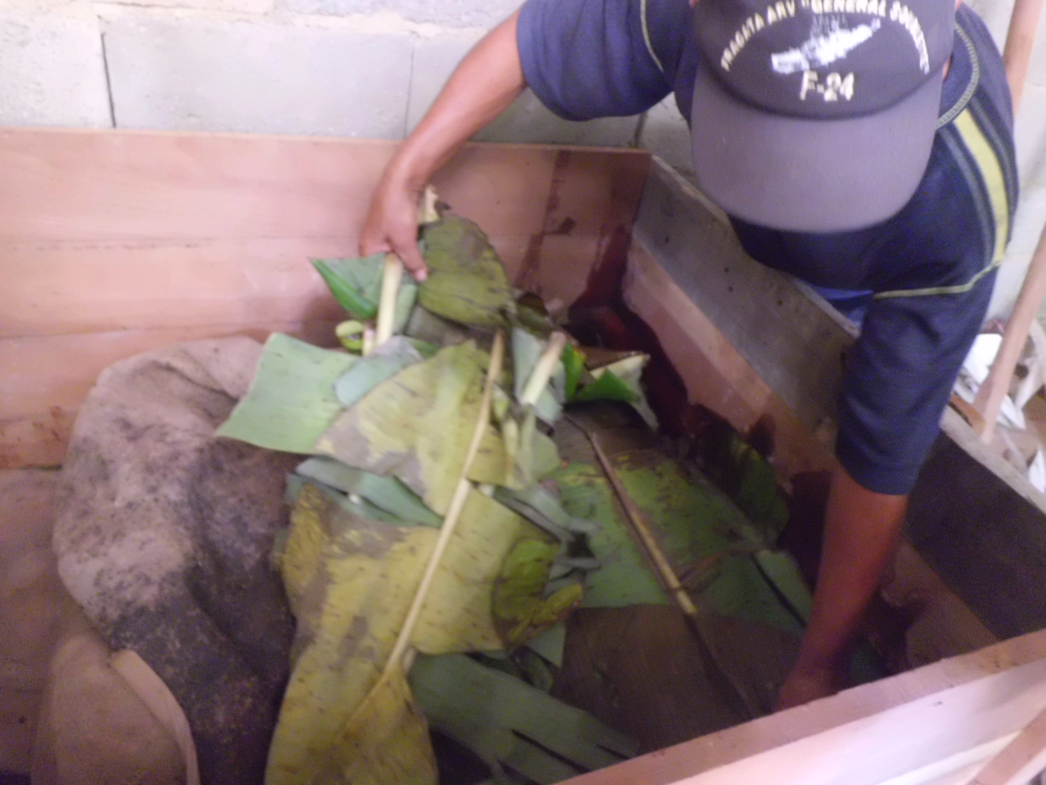 Proceso de fermentación del cacao de Mantuano en cajones de madera